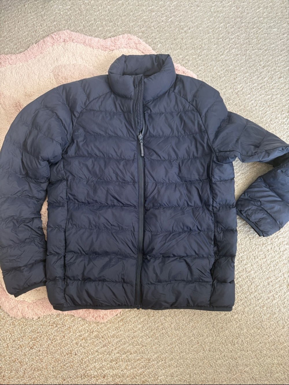 Kids -  Quilted Lightweight Puffer Jacket - Navy